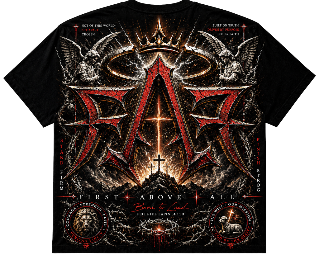 FIRST ABOVE ALL™ | Born To Lead | Premium Streetwear Tee