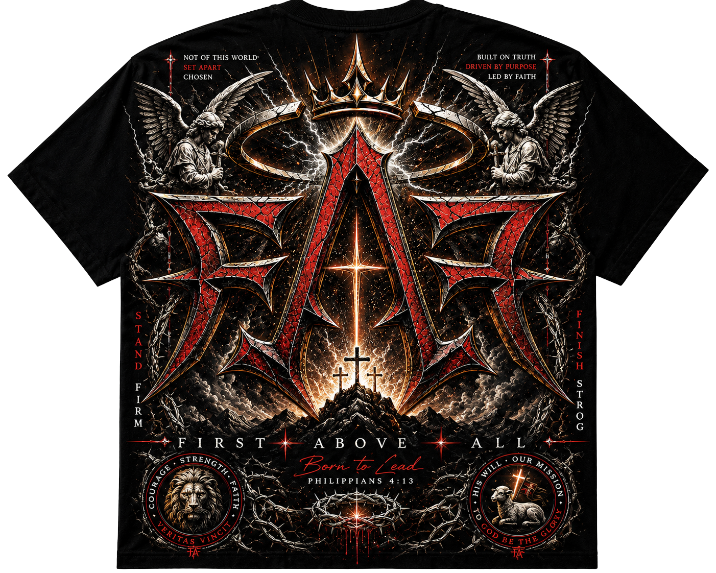 FIRST ABOVE ALL™ | Born To Lead | Premium Streetwear Tee