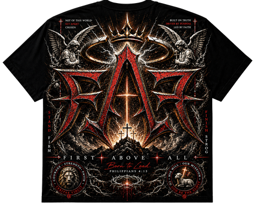 FIRST ABOVE ALL™ | Born To Lead | Premium Streetwear Tee